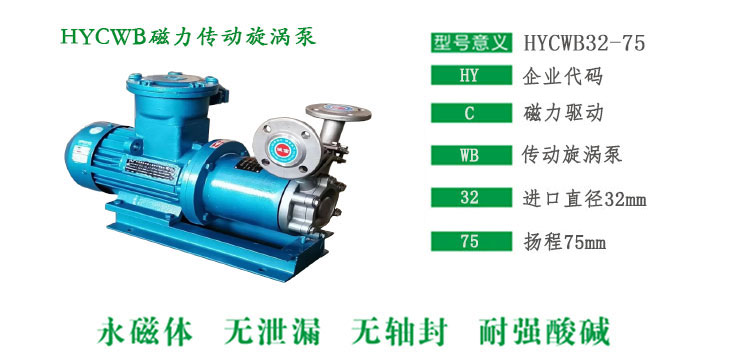 HYCWB磁力传动旋涡泵